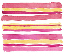 Hand drawn striped pattern, red, pink and yellow stripe seamless background, for wrapping, wallpaper, textile. paint ink brush strokes. vector grunge stripes, cute paintbrush line backdrop 