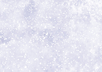 Naklejka na ściany i meble 雪の冬に合う薄紫の背景素材