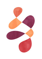 Moder design, hand painted illustrations for wall decoration, social media, banner, postcard, cover, background