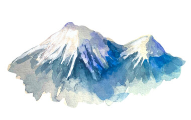 mountain fuji in the snow - obrazy, fototapety, plakaty