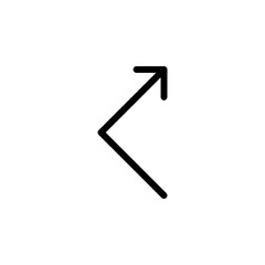 Arrow sign symbol line icon suitable for any purpose