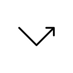 Arrow sign symbol line icon suitable for any purpose