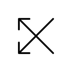 Arrow sign symbol line icon suitable for any purpose