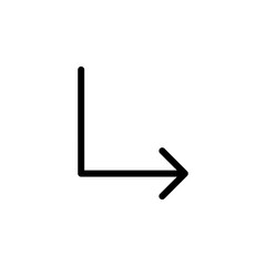 Arrow sign symbol line icon suitable for any purpose