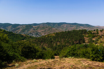 Fototapeta na wymiar Nature landscape with Koghb village, Armenia