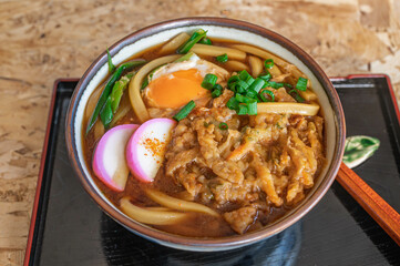 かき揚げ天入り味噌煮込みうどん