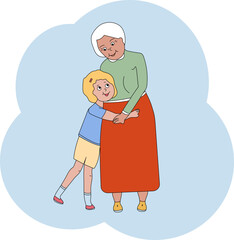 granddaughter came to visit her grandmother