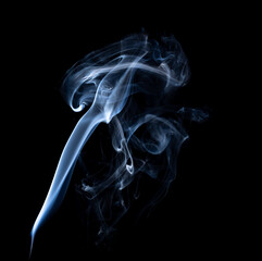 Smoke design with black background