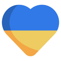 UKRAINE flat icon,linear,outline,graphic,illustration