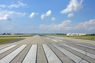 Runway at Charlotte Douglas International Airporte, North Carolina, United States