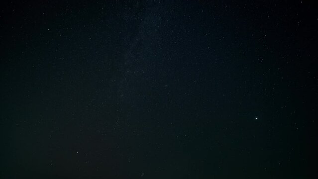 Night sky milky way galaxy.  Blue night sky with infinity stars.  The universe from earth.