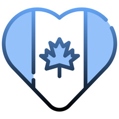 CANADA Gradient icon,linear,outline,graphic,illustration