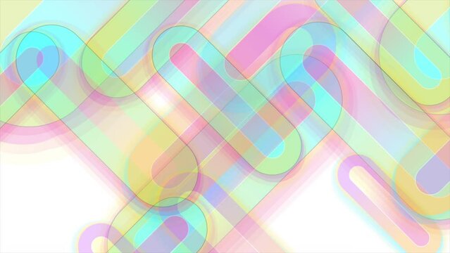 Colorful pastel geometric abstract background. Seamless looping motion background. Video animation Ultra HD 4K 3840x2160