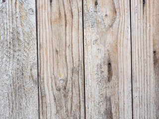 High quality brown wood plank wall texture background. Front view with copy space.