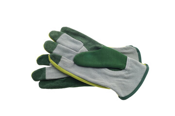 Used gardening gloves  isolated on transparency photo png file  - Powered by Adobe