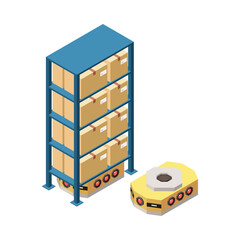 Isometric Warehouse Illustration