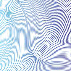 colorful line wave and white background
