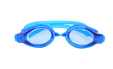 Blue swimming goggles  isolated on transparency photo png file  - obrazy, fototapety, plakaty