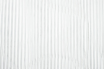 Fabric background made of tulle, a transparent mesh fabric in white with a minimalist stripe pattern