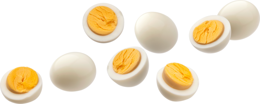 Boiled egg isolated