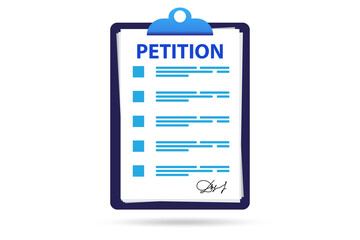 Petition application concept with form