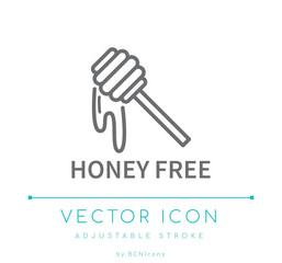 Honey Free Line Icon