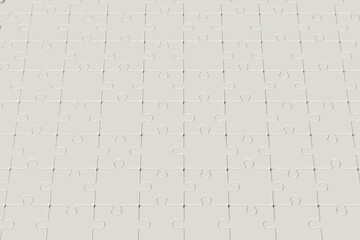 Blank puzzle background. 3d illustration.