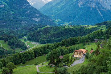 Near Meiringen (Switzerland), several views of the reichenbach falls.