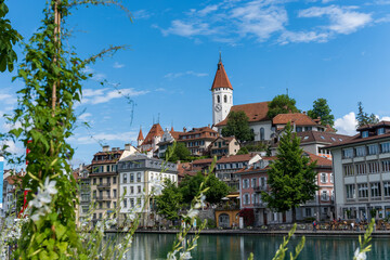 Fototapeta na wymiar Thun is a municipality in the canton of Bern in Switzerland.