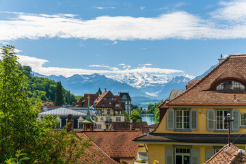Fototapeta na wymiar Thun is a municipality in the canton of Bern in Switzerland