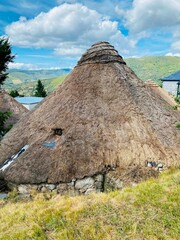 Palloza típica de O Cebreiro, Galicia