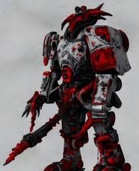 Cyborgs set, mech warriors game art