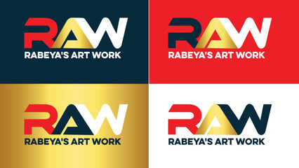 Raw Logo vector, RAW logo template