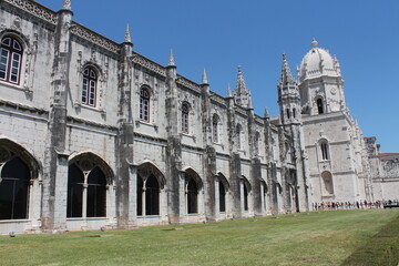 Fototapeta na wymiar Portugal ville de Lisbonne, Monastère des Hiéronymites (Mosteiro dos Jerónimos) 