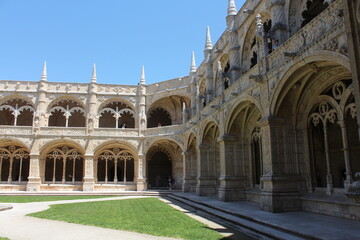 Fototapeta premium Portugal ville de Lisbonne, Monastère des Hiéronymites (Mosteiro dos Jerónimos) 