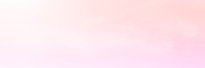 Pink sky with white cloud. The firmament before a large storm. Sweet dream background.