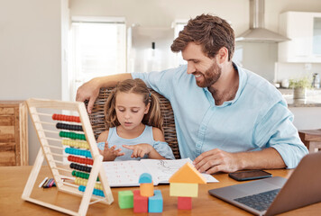 Math, school work and family learning for education together, working on knowledge and help with...