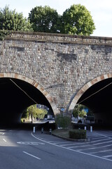 bridge and tunnel in the city