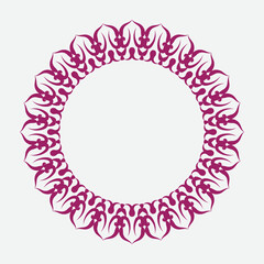 Frame. Vintage vector. Well built for easy editing . retro circle frame. Vector illustration.