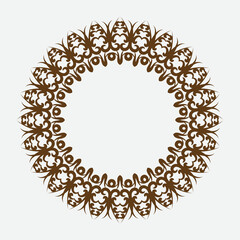 Frame. Vintage vector. Well built for easy editing . retro circle frame. Vector illustration.