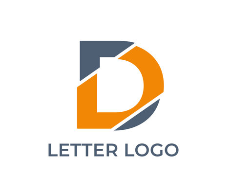 letter d logo. alphabet logotype design. isolated vector image