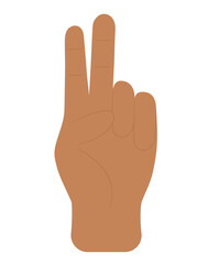 peace hand gesture