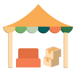 flea market illustration