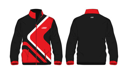 Sport Jacket red and black template for design on white background. Vector illustration eps 10 © Whatever