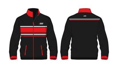 Sport Jacket red and black template for design on white background. Vector illustration eps 10 © Whatever