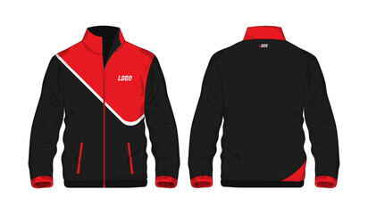 Sport Jacket red and black template for design on white background. Vector illustration eps 10 © Whatever