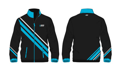 Sport Jacket Blue and black template for design on white background. Vector illustration eps 10. © Whatever