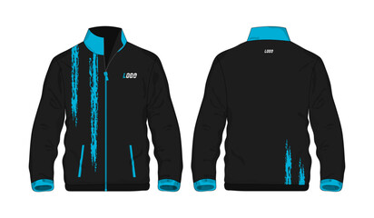 Sport Jacket Blue and black template for design on white background. Vector illustration eps 10. © Whatever