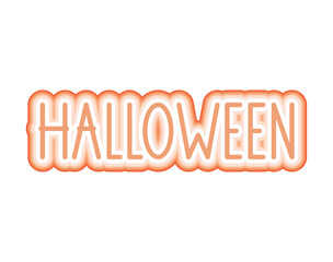 colorful halloween lettering