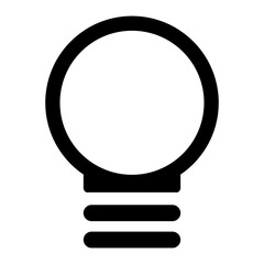 Bulb Lamp Icon Symbol for Logo, Pictogram, Apps, Website, or Graphic Design Element. Idea Symbol. Format PNG